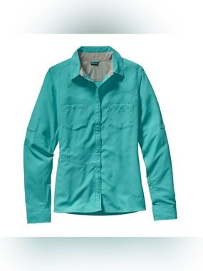 EUC Patagonia® Worn Wear W's Long-Sleeved Sol Patrol® Shirt Mint Green